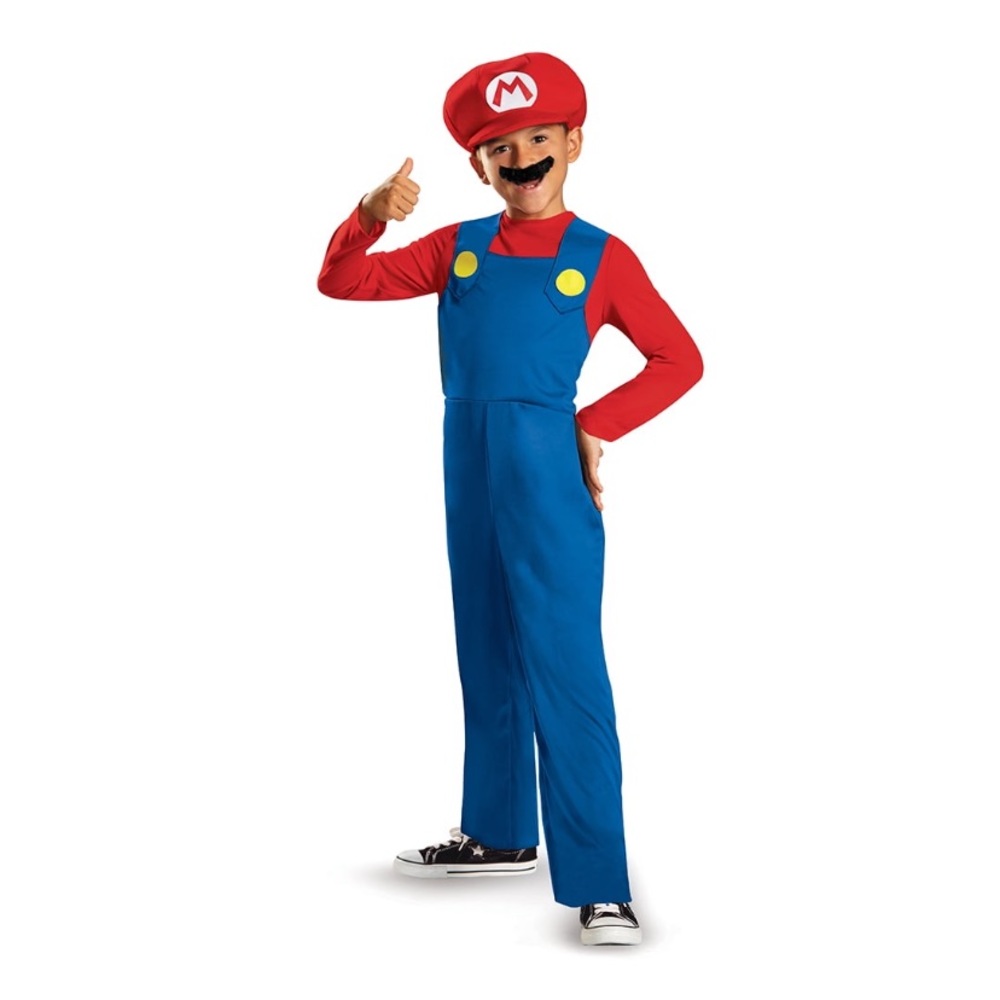 Mario Costume Size Small (4-6)